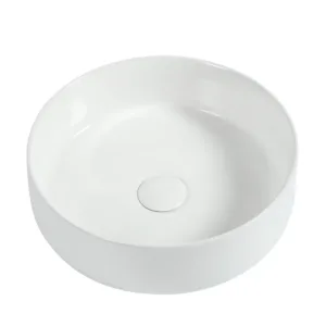 Basal Above Counter Basin Gloss white, Matching Pop up waste