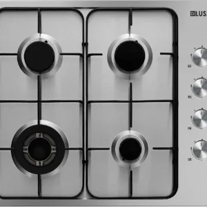 Gas Cooktop - 600mm Stainless Steel Enamel Trivets, GC604MSFE